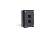 P Series Plastic 2 Holes EMPTY Black-Grey Control Box